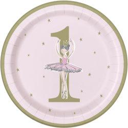 1. Geburtstag Ballerina in Rosa+Gold